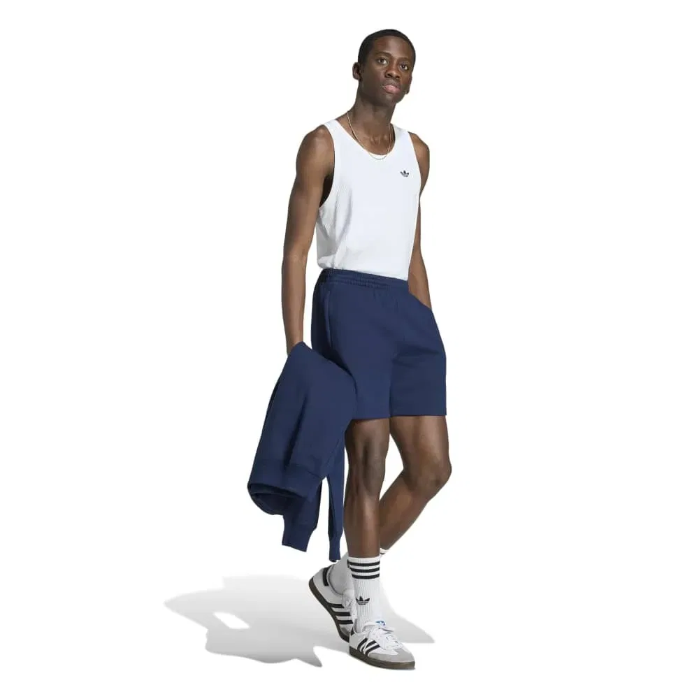 Шорты флисовые Trefoil Essentials Adidas Originals, синий — фото 4