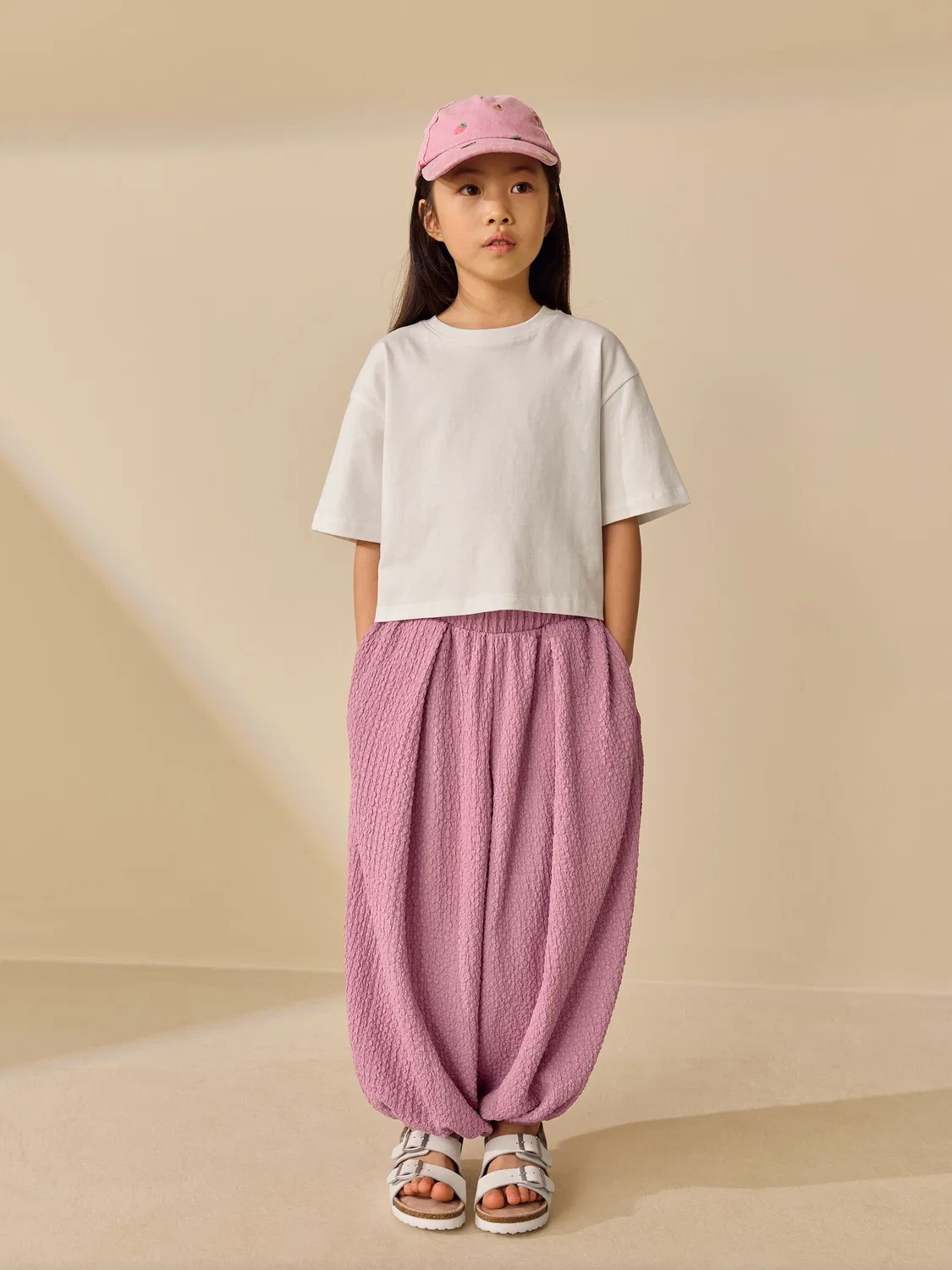 Штаны-баллоны текстурированные, модель Pink Textured Balloon Trousers Next, розовый — фото 4