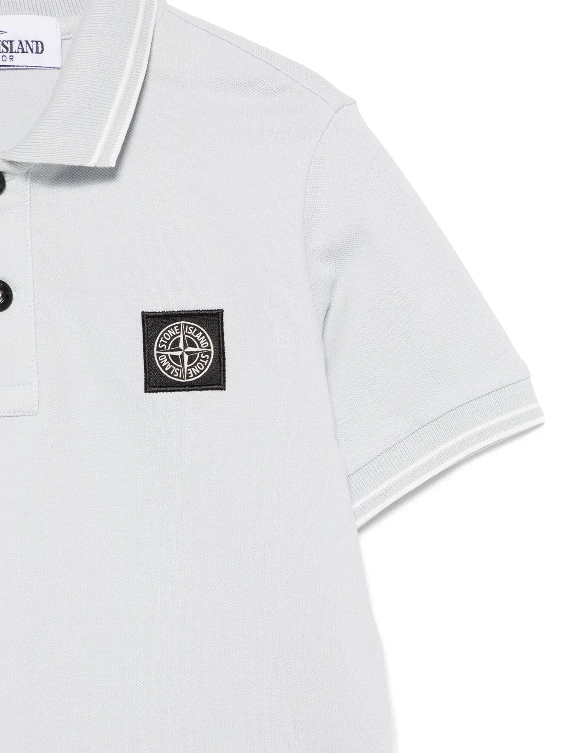 Stone Island Поло на кнопках для мальчиков в синем цвете — фото 3