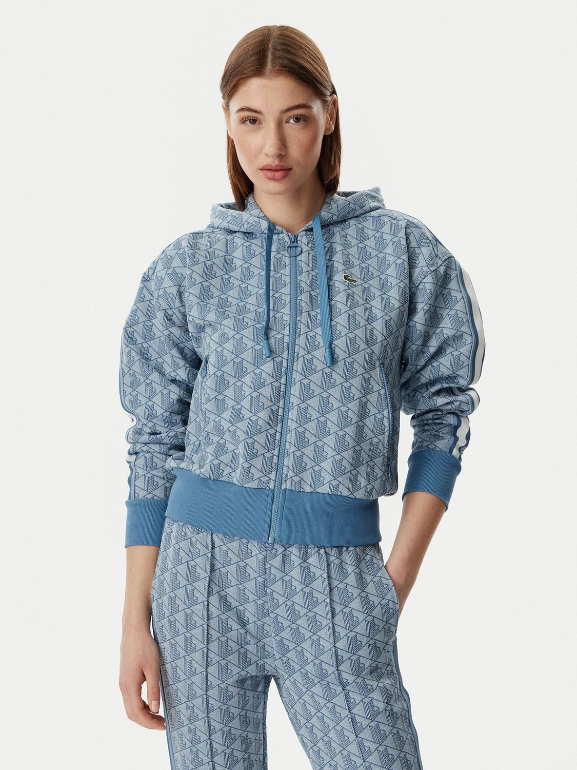 Женская толстовка стандартного кроя Lacoste, синий