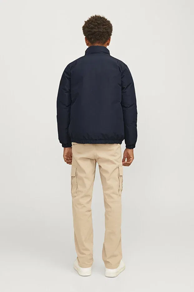 Детское пальто для мальчиков с длинным рукавом Jack & Jones Junior, Синее — фото 4