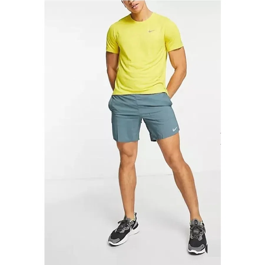 Футболка с длинным рукавом Miler Dri-Fit Nike, Желтый — фото 2