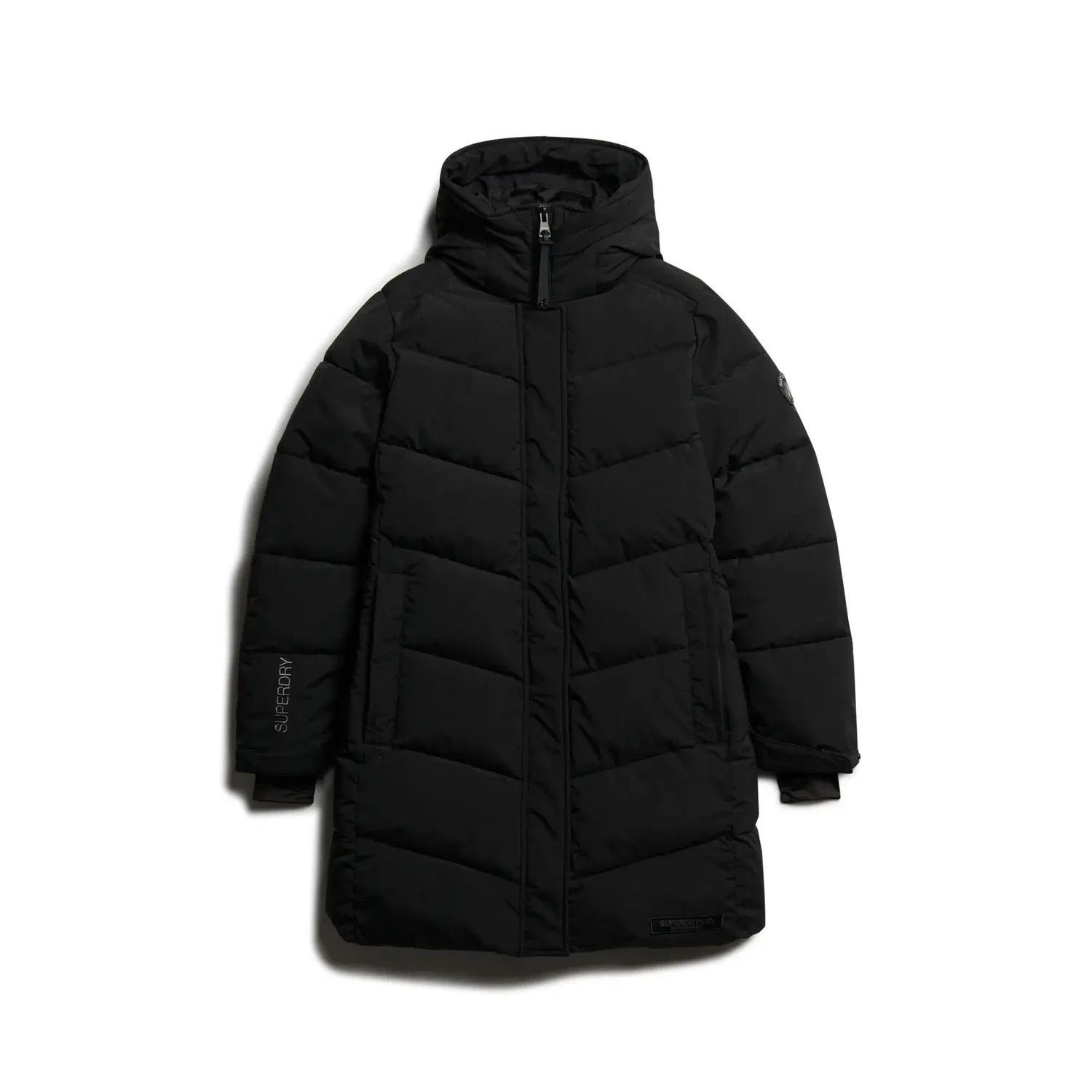 Женская утепленная парка Superdry City Chevron, Schwarz