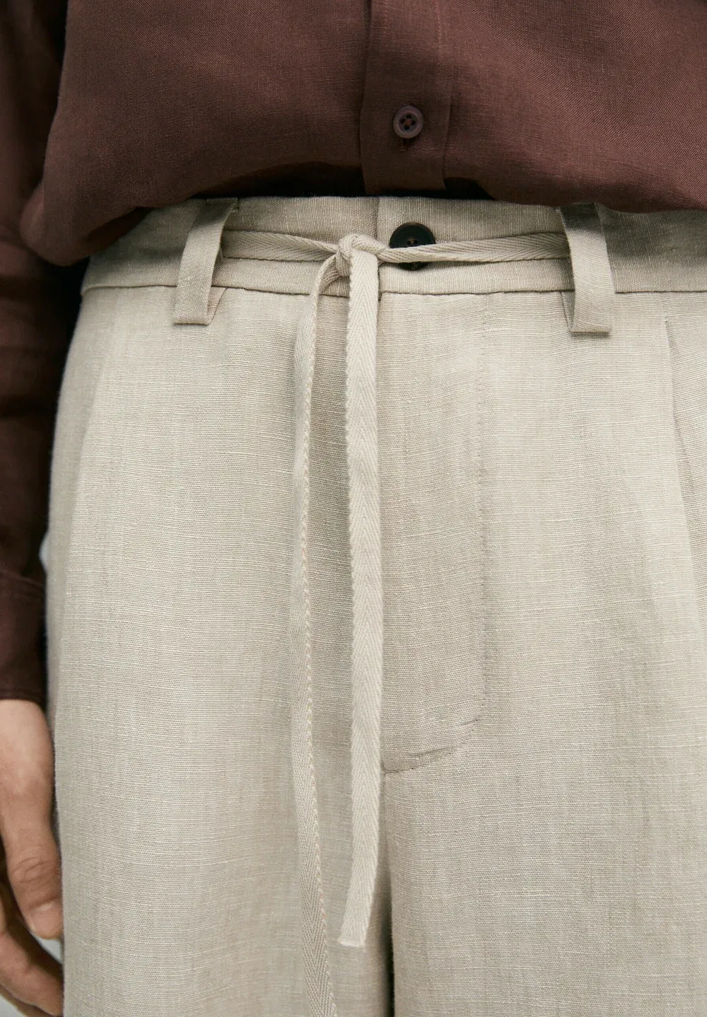 Брюки Massimo Dutti, Beige — фото 4