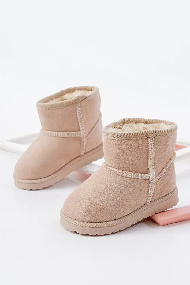 Детские ботинки для девочек на меху Lina Step, Beige