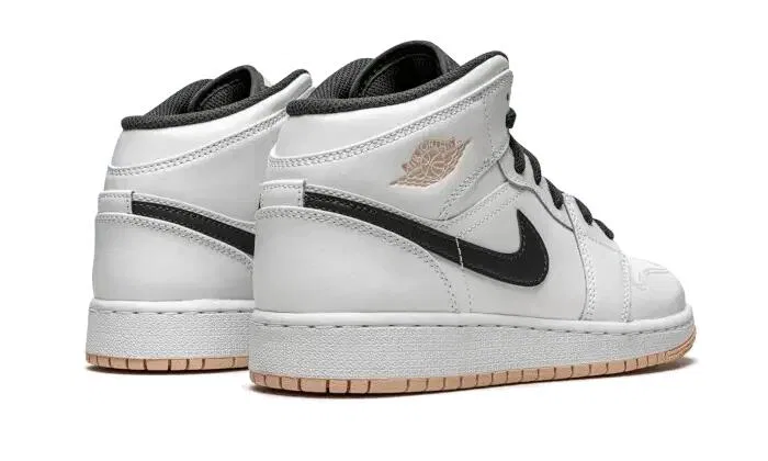 Детские кроссовки с высоким берцем Jordan 1 Mid Jordan, Schwarz — фото 3