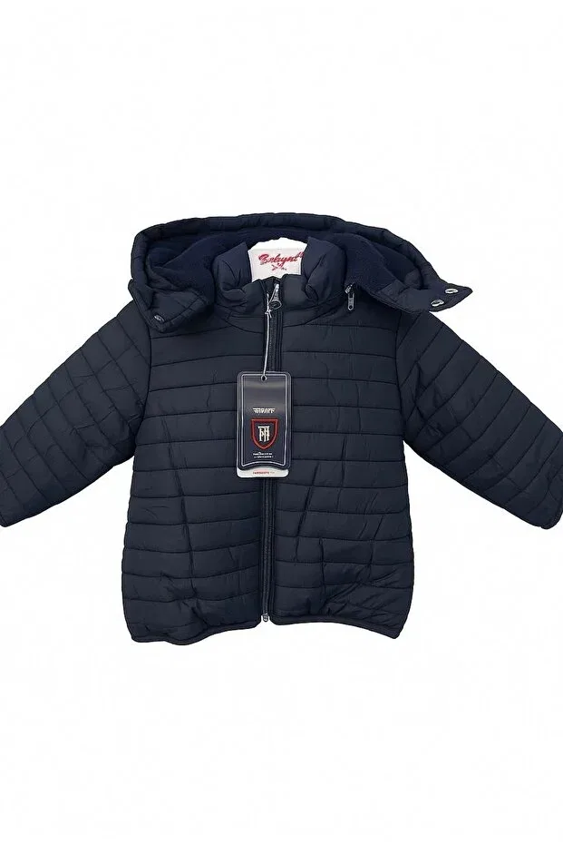 Детская зимняя куртка-пуховик с длинным рукавом Verscon, Navy Blue — фото 4