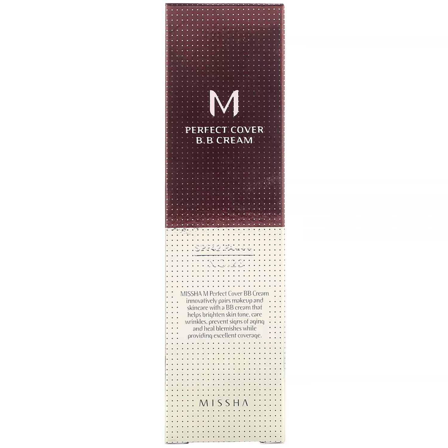 BB-крем Missha M Perfect Cover SPF 42 PA оттенок №  23 натуральный бежевый, 50 мл — фото 3