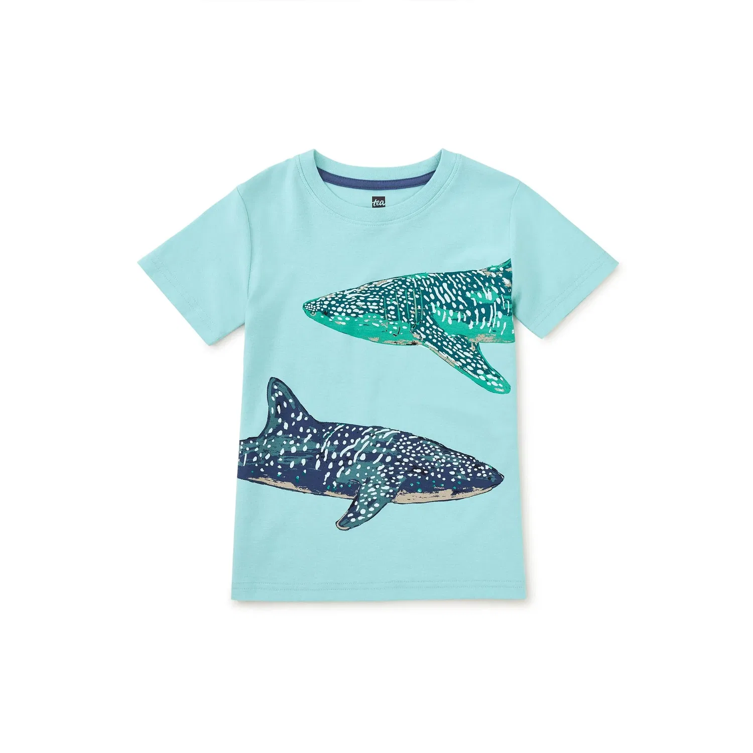 Детская футболка с коротким рукавом и принтом Whale Shark Graphic Tea Collection, Canal Blue
