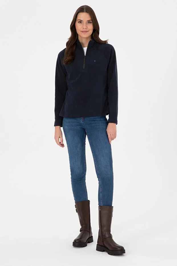 Женские свитшот с длинным рукавом U.S. Polo Assn., Light Navy Blue — фото 4