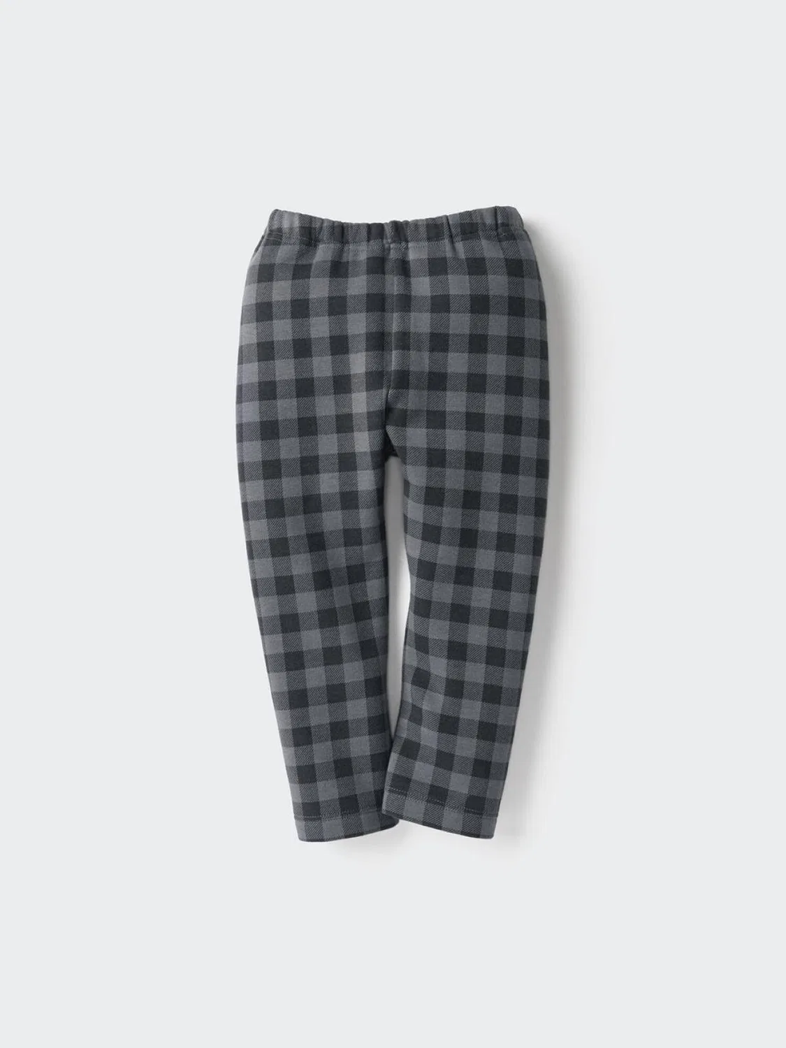 Детские леггинсы из флиса с принтом Uniqlo, серо-голубой