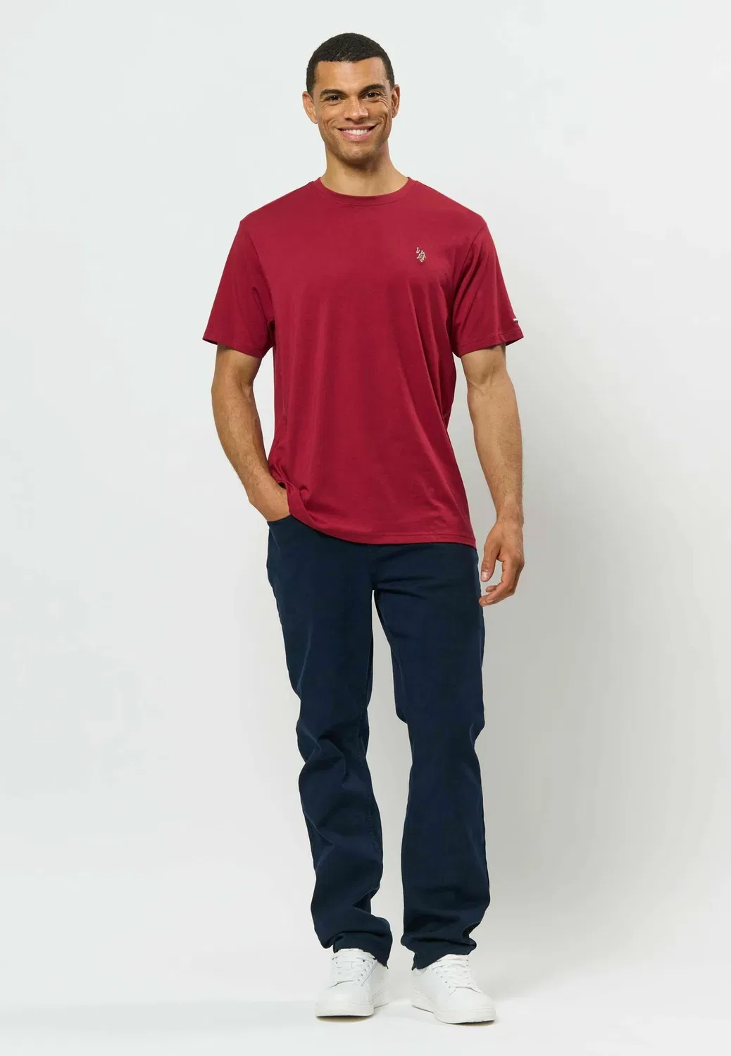 Umnord - базовая футболка U.S. Polo Assn., Tibetan Red — фото 2