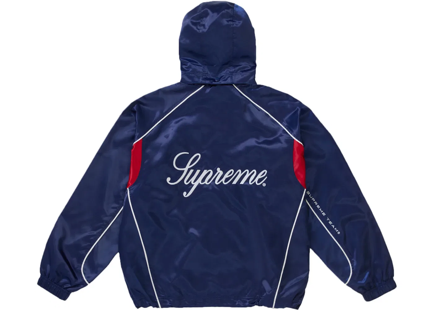 Мужская куртка с капюшоном из сатина Supreme, Navy — фото 3