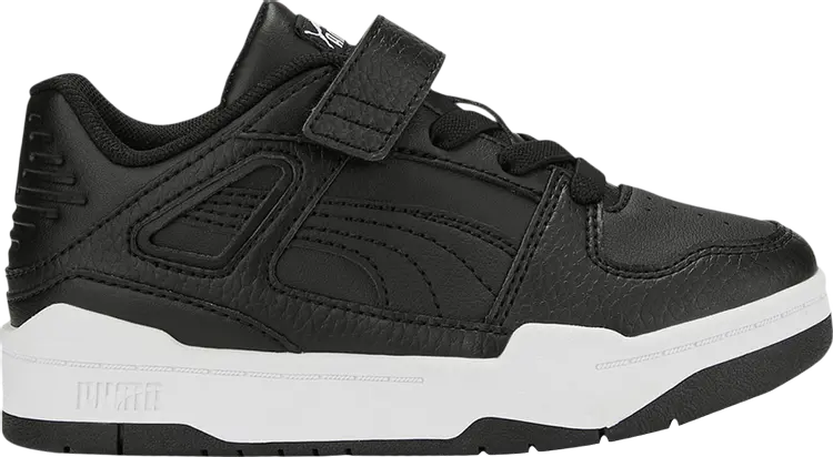 

Кроссовки Puma Slipstream Leather Little Kid Black White, черный