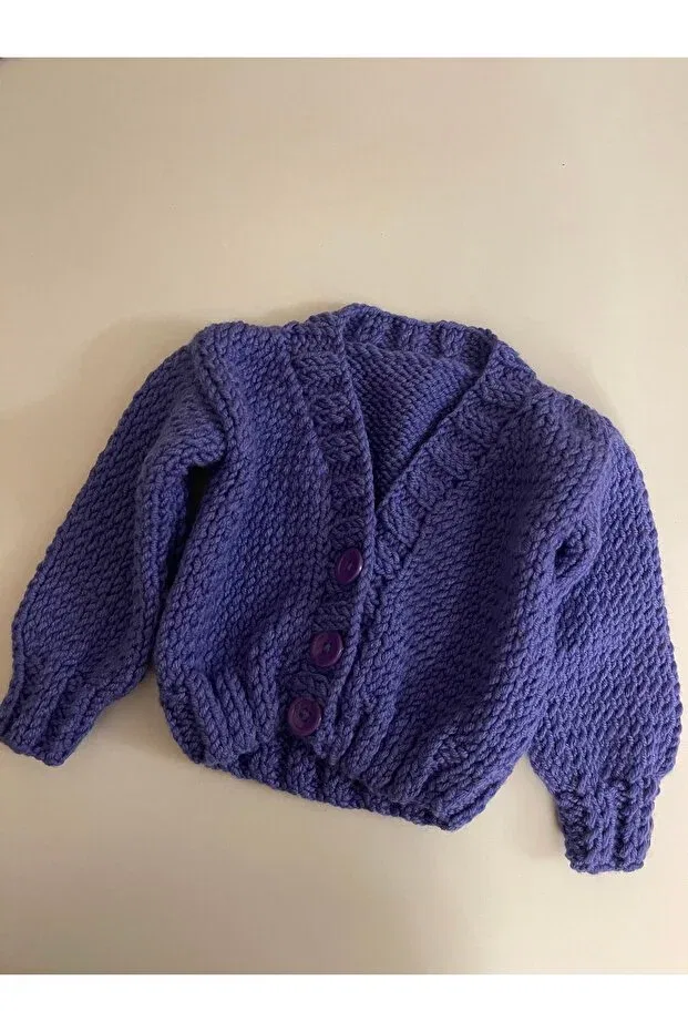 Детский кардиган с длинным рукавом Örgü, Purple