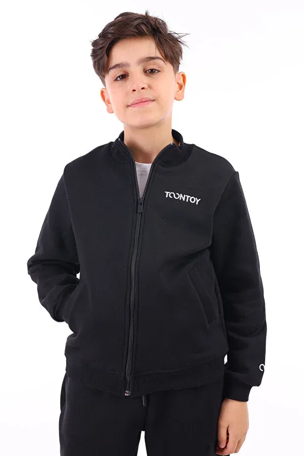 Детский кардиган с вышивкой Toontoy, Black