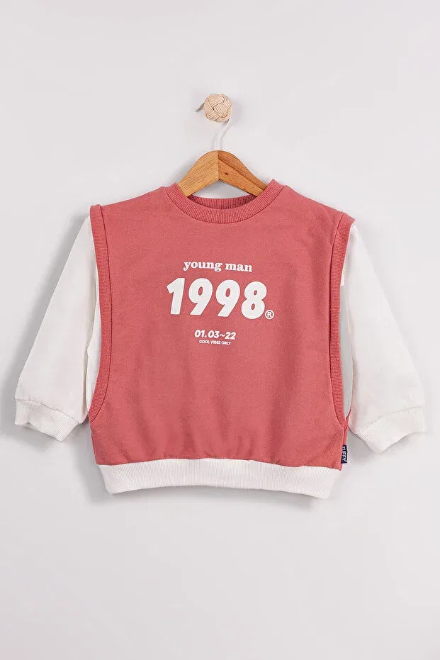 Детский комплект свитшотов для мальчиков с принтом Basics Harika Kids, Tile — фото 2