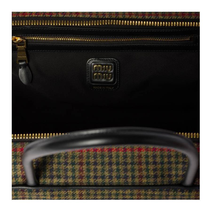Сумка Beau Fabric для женщин Grimm Green MIU MIU, Set (Bag+Dust Bag) — фото 4
