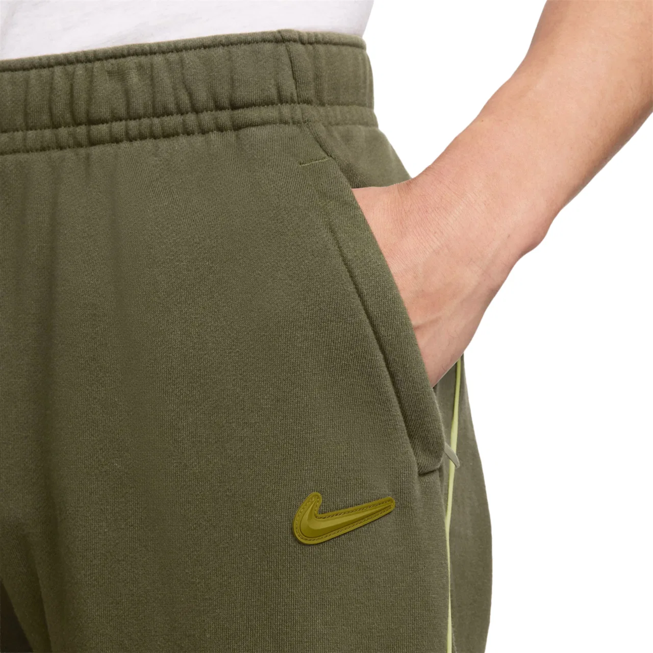 Мужские брюки Nocta CS Fleece Wash Nike, цвет Medium Olive/Moss — фото 3