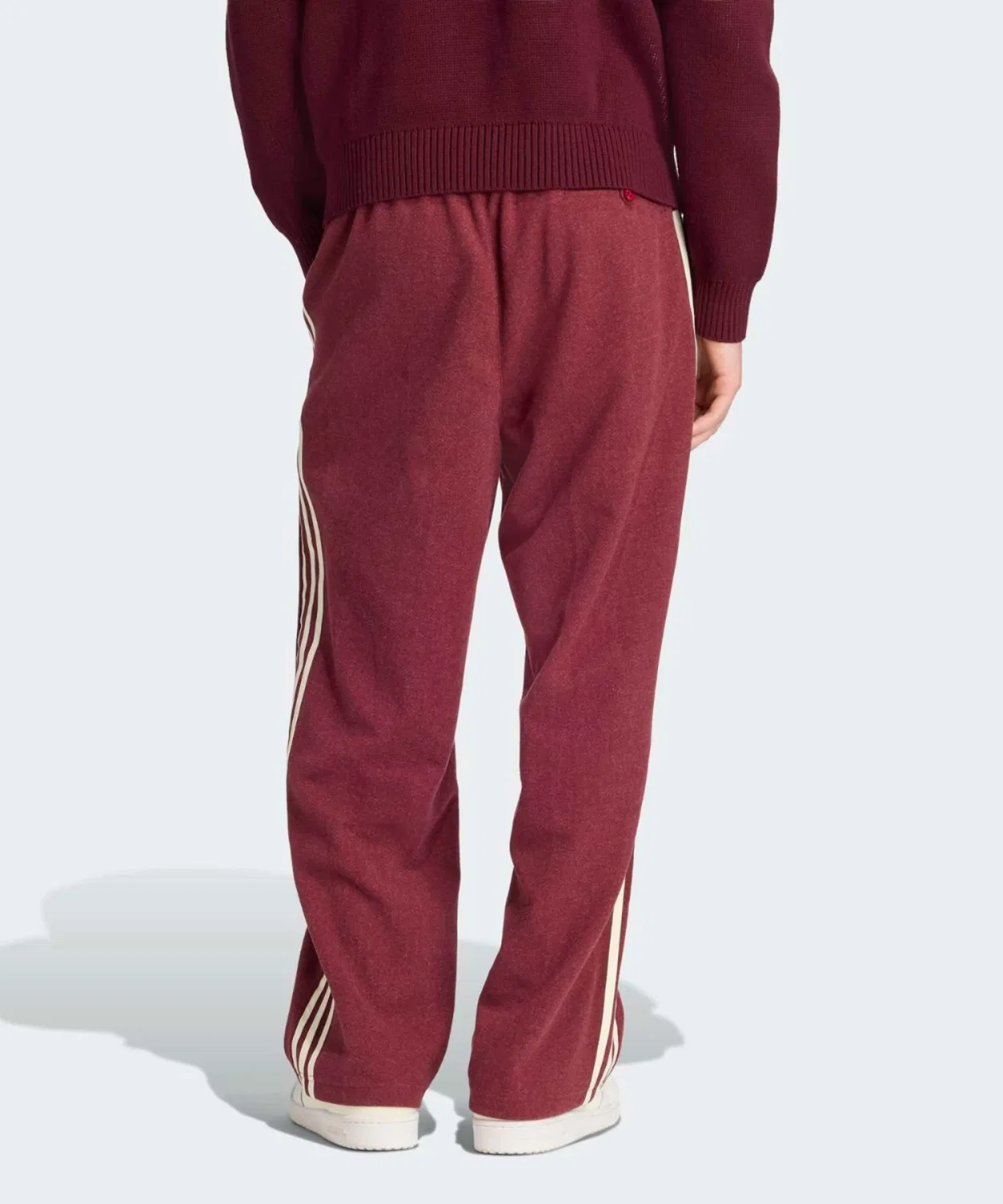 Мужские спортивные брюки свободного кроя с принтом Adidas Originals, Красный — фото 2