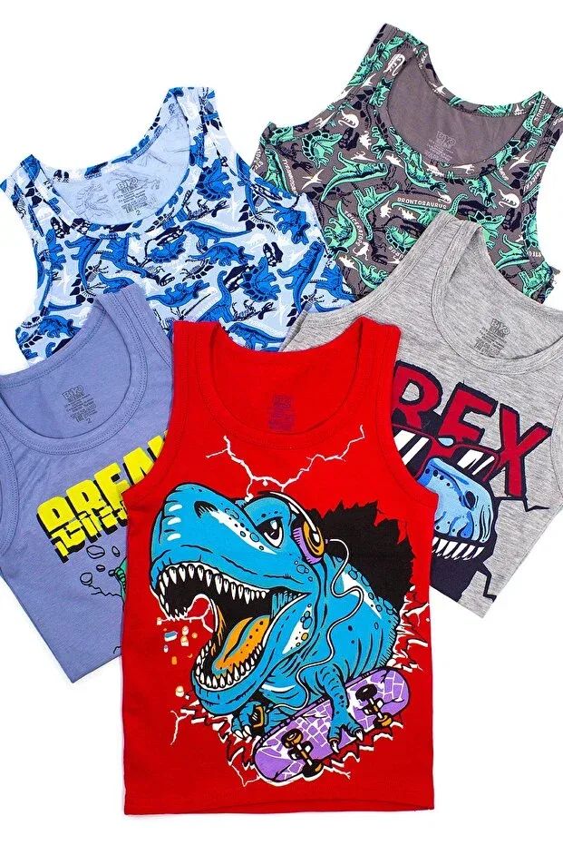 Детское для мальчиков нижнее белье с принтом Dinosaur Printed Biyokids, Multicolor