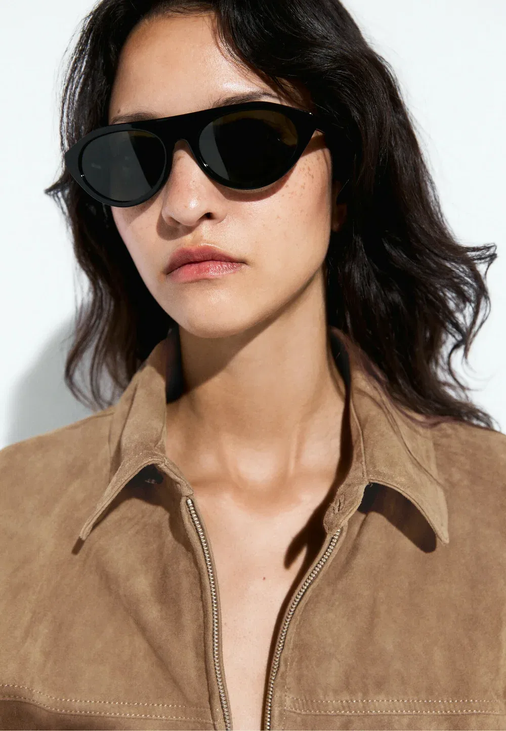 Кожаная куртка Massimo Dutti, Light Brown — фото 3