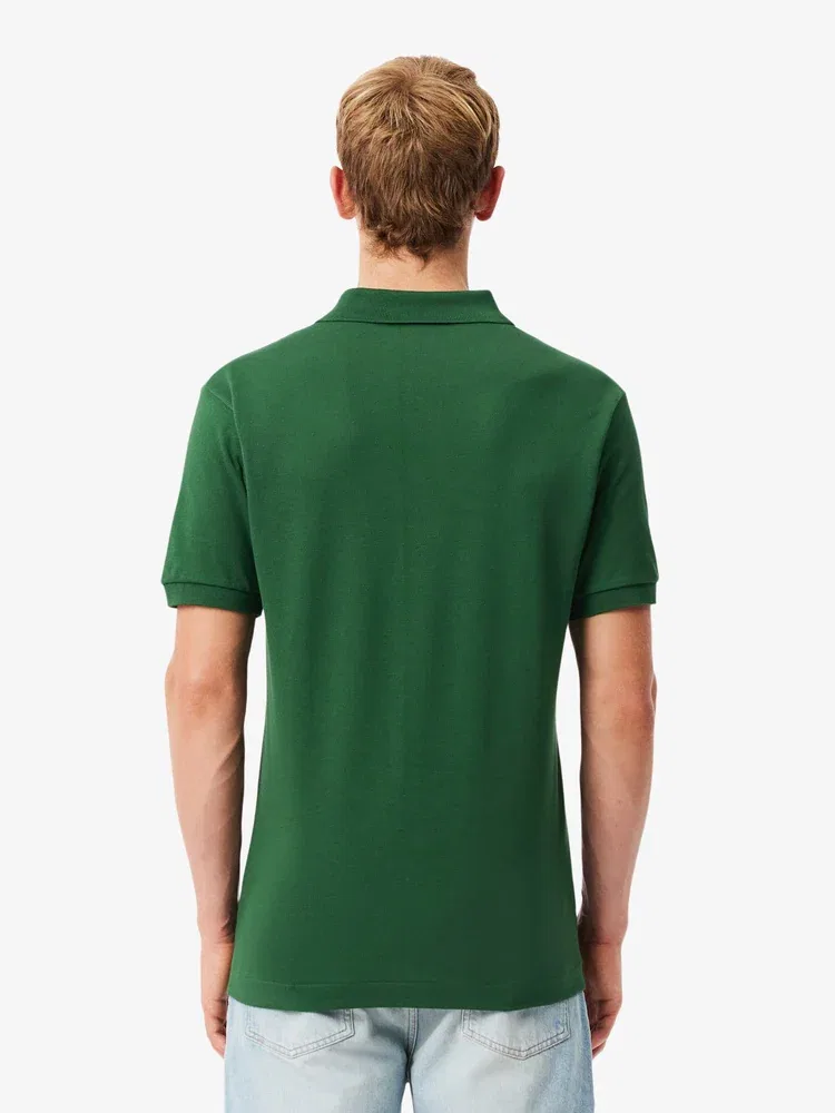 Футболка поло классического кроя L1212 LACOSTE, Green — фото 3