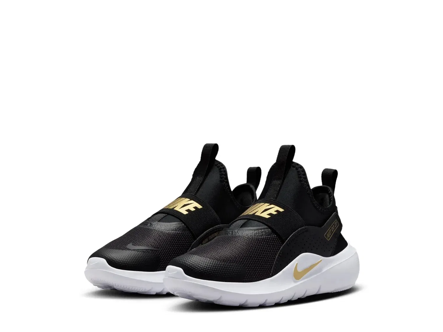 Кроссовки с эластичными ремешками Flex Runner 4 Nike, черно-золотой — фото 3