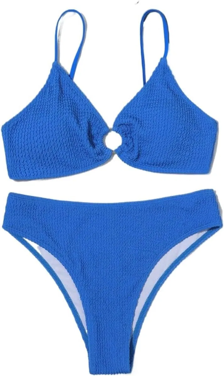 Женский купальный костюм с завязками на спине Generic, Blue