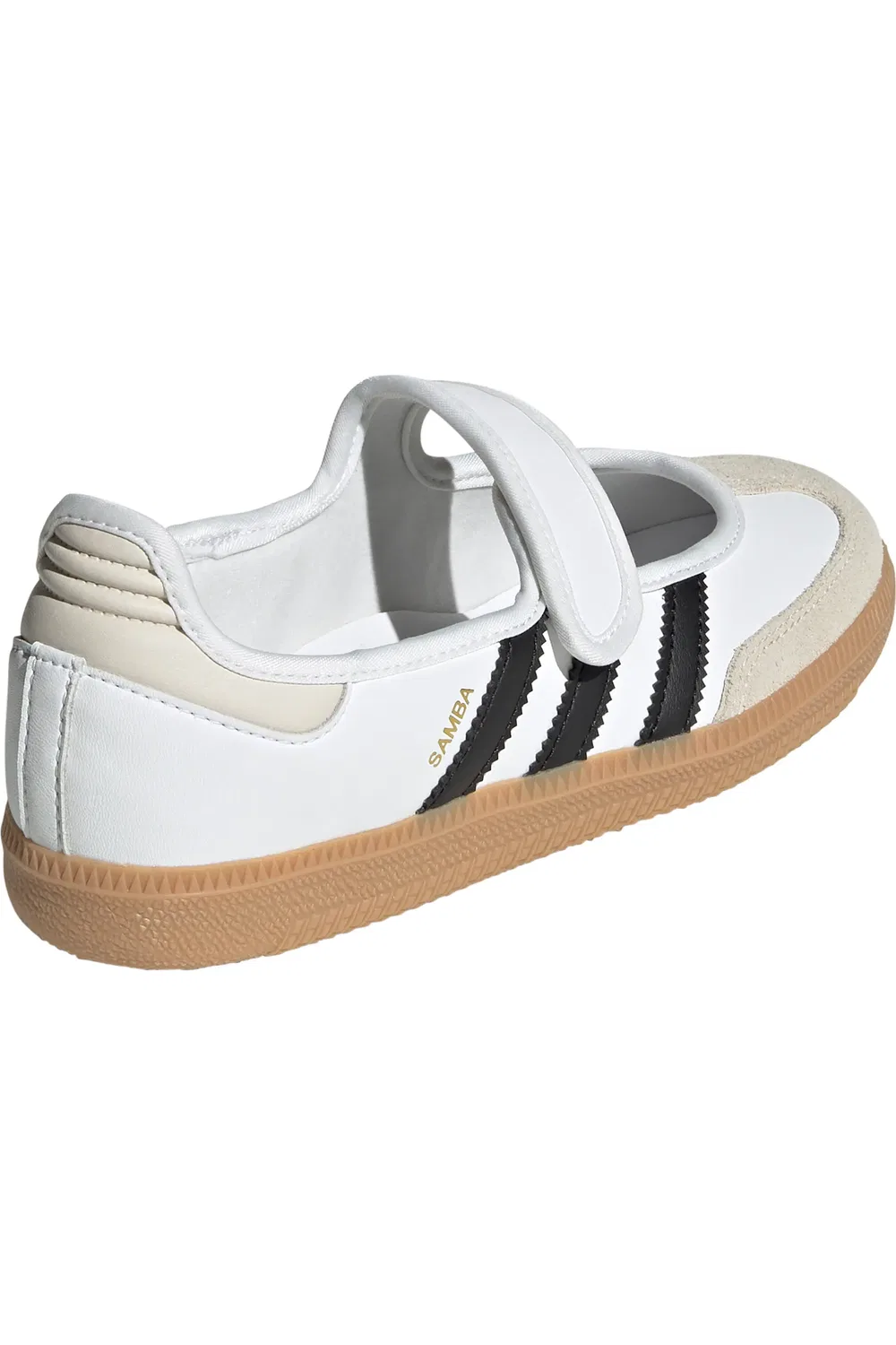 Детские кеды сандалии на низкой подошве Samba Jane adidas, Ftwwht/Alu — фото 2
