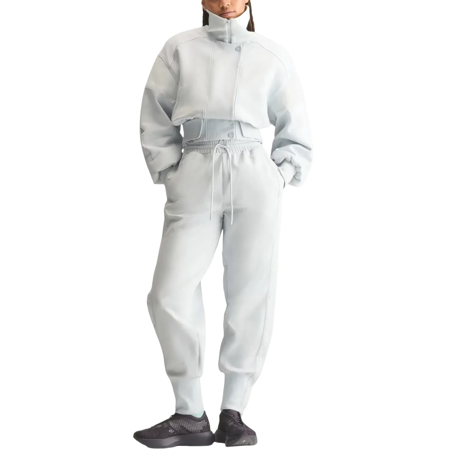 Женская куртка Stella McCartney Stadium Jacket Asia SIzing 'Clear Grey' adidas, Clear Grey — фото 2