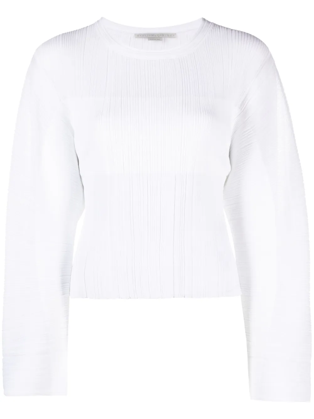 

Топ тонкой вязки с плиссировкой STELLA MCCARTNEY, белый
