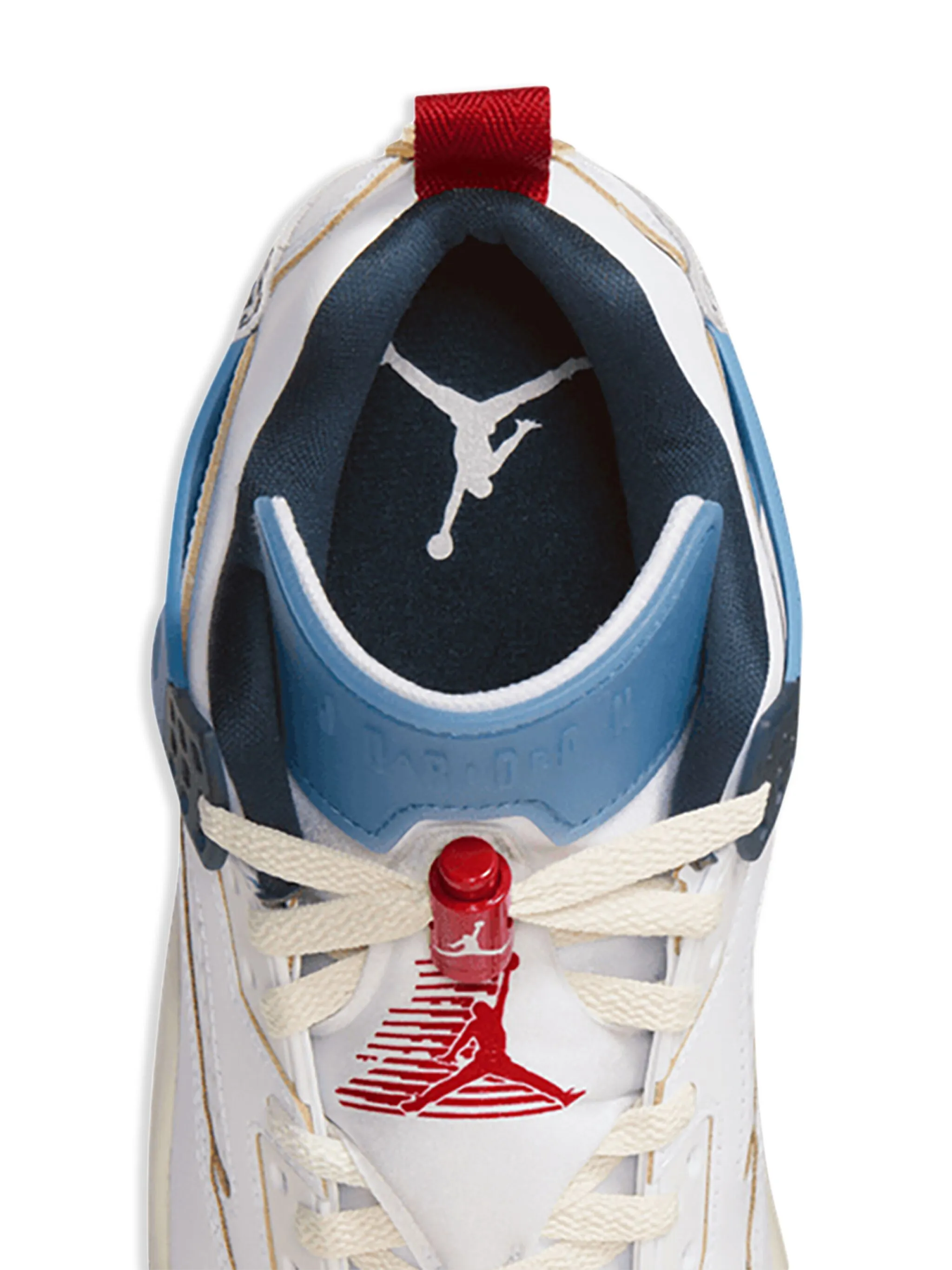 Кроссовки Jordan Spizike White/Armory Navy/Aegean Storm/Gym, белый — фото 2