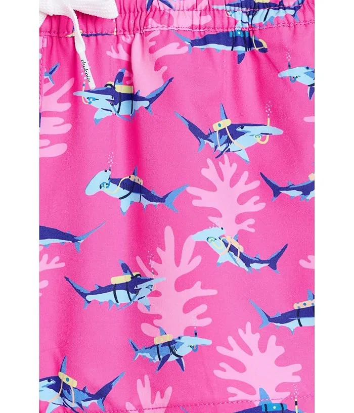 Плавки с акулами Bright Pink/Pattern Base, Chubbies Kids — фото 3