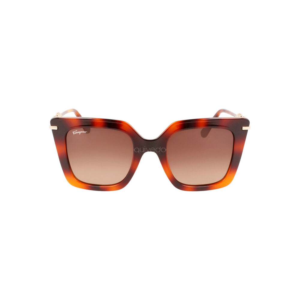 

Salvatore Ferragamo SF 1041S 238 женские квадратные солнцезащитные очки, цвет classic havana