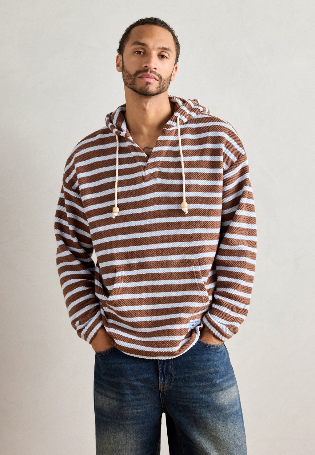 

Толстовка с капюшоном STRIPE HOODIE Scotch & Soda, синий
