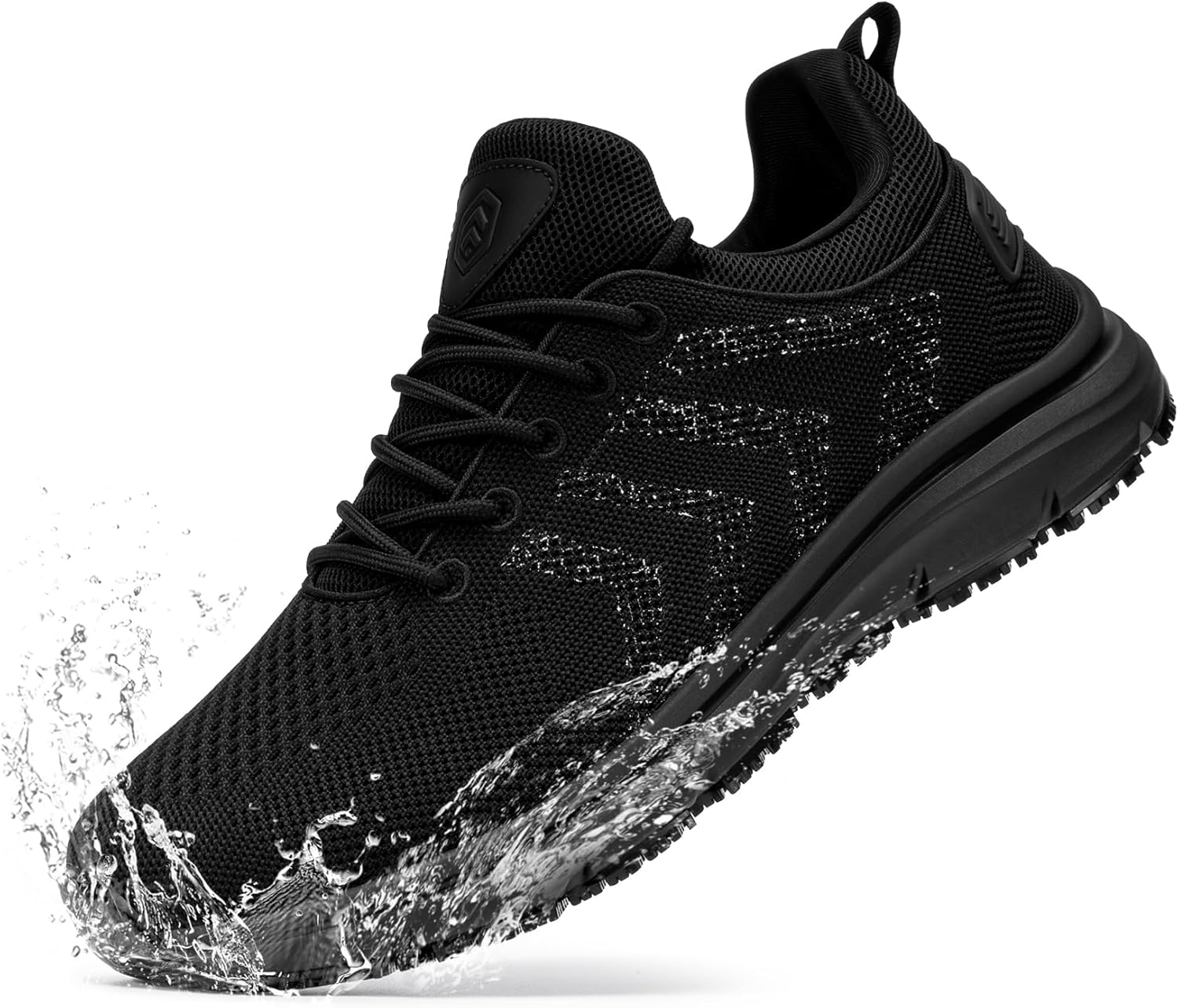 

Мужские кроссовки LARNMERN, противоскользящие, водостойкие, для ходьбы, Zapatos Trabajo, водонепроницаемые, удобные для работы с продуктами, для поваров и кухни, черный