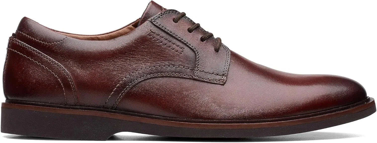 Женские кружевные оксфорды Clarks Malwood, Brown Leather — фото 4