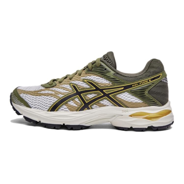 

Кроссовки детские Gel-Flux 4 GS Low-top серые/зеленые Asics, серый/желтый