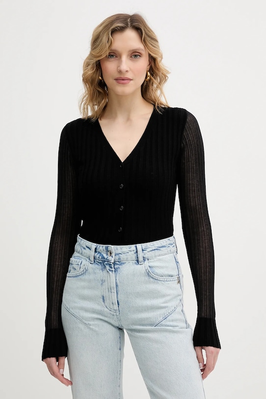 

Кардиган из шерсти Pinko, черный