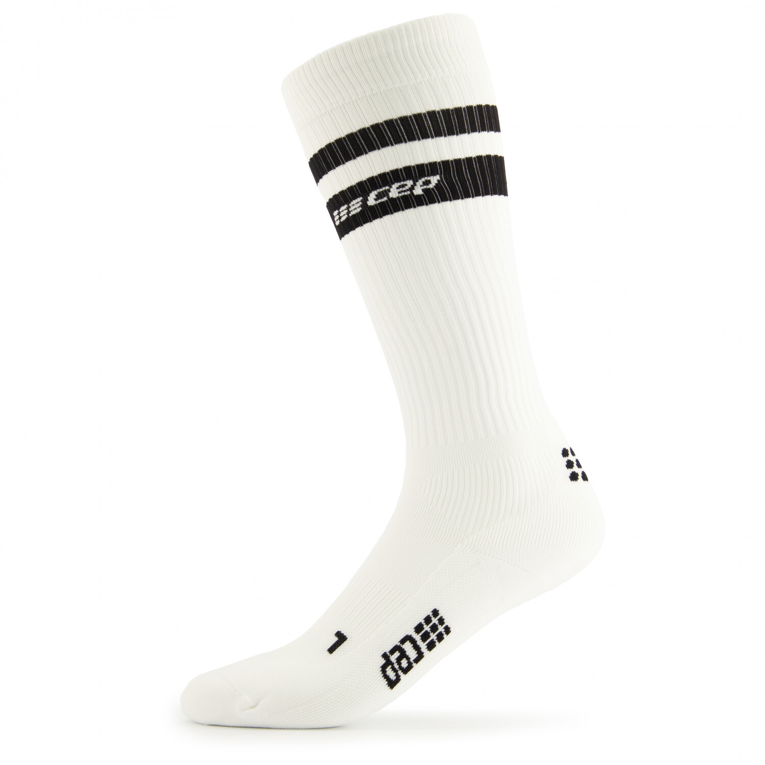 

Компрессионные носки Cep Classic 80's Socks Tall, цвет White/Black