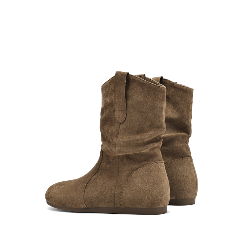DAPHNE Женские черные зимние ботинки с подкладкой цвета хаки, цвет Fleece-Lined Khaki — фото 3
