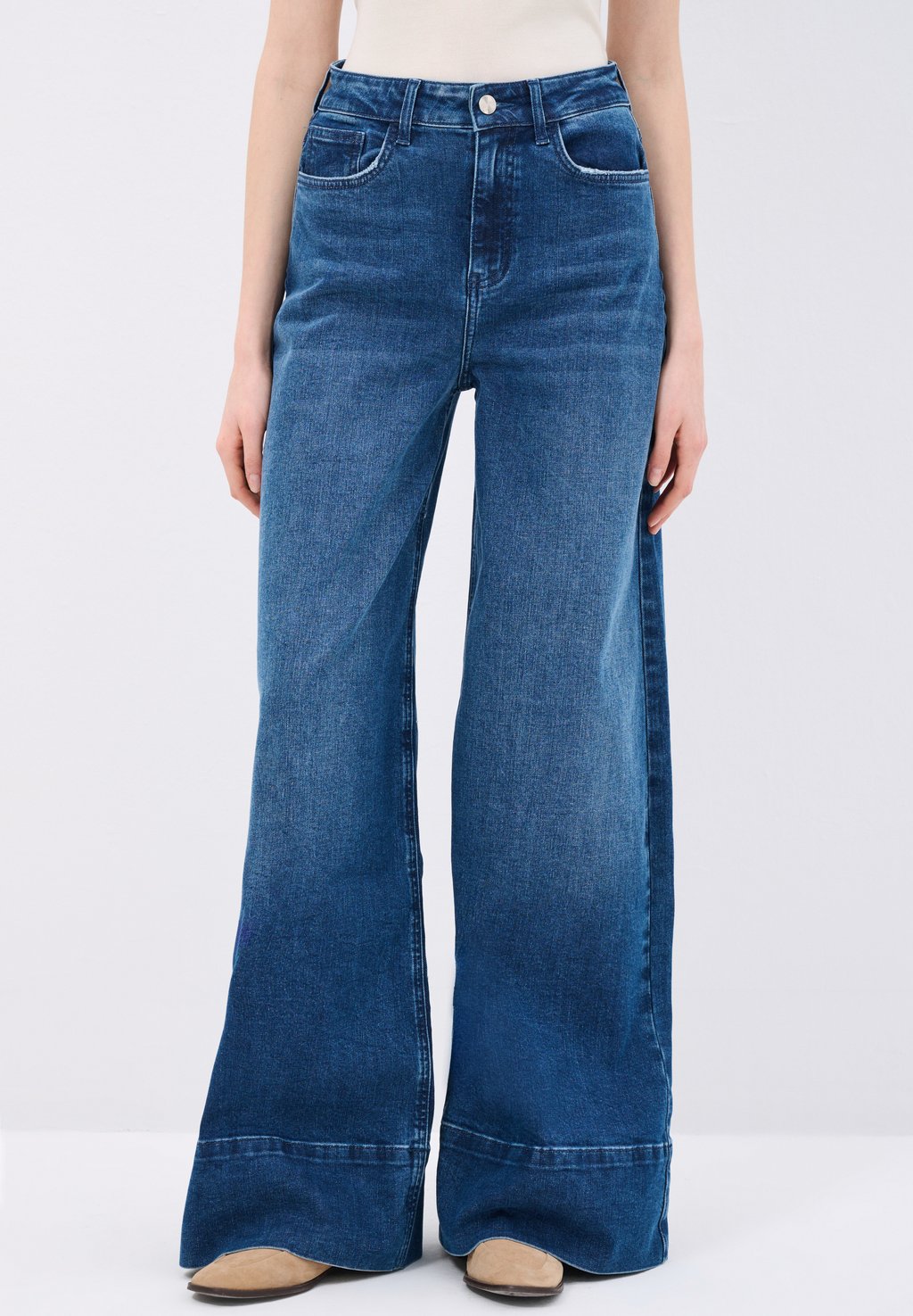 

Расклешенные джинсы FLARED JEANS adL, темно-синий