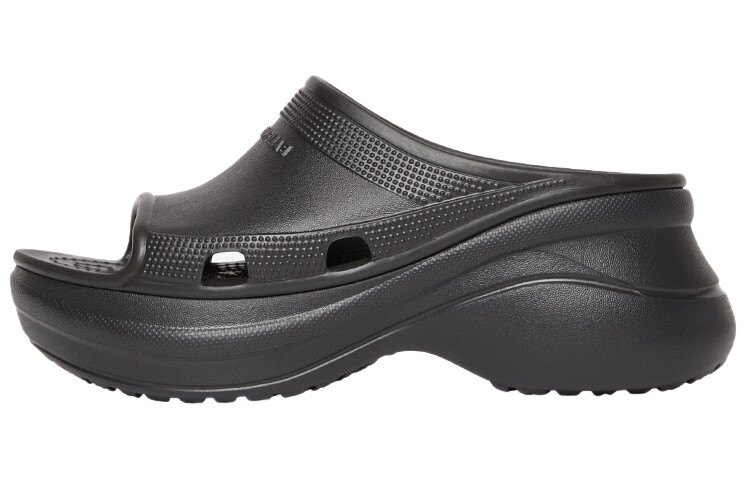 Женские шлепанцы Balenciaga X Crocs, черный