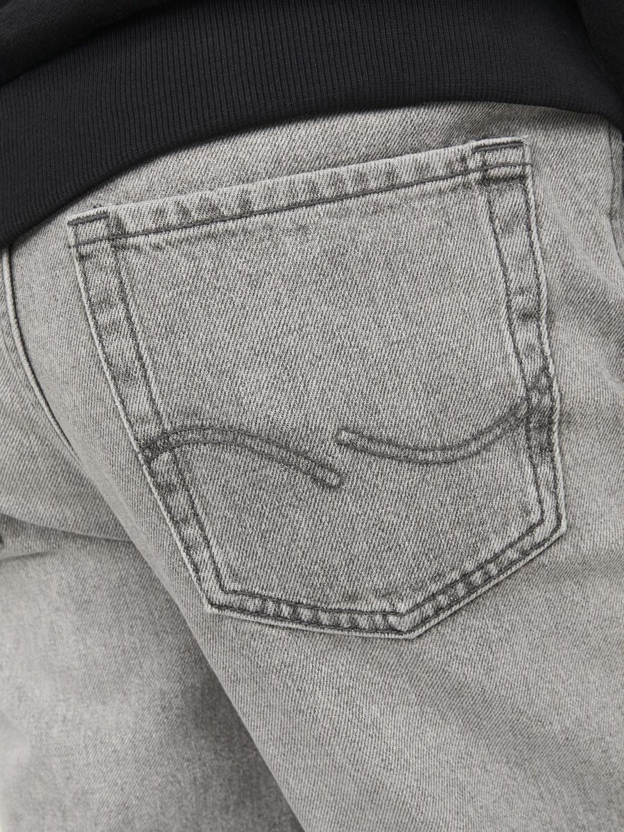 Джинсы свободного кроя Jack & Jones Junior JJIChris JJOriginal, серый деним — фото 4