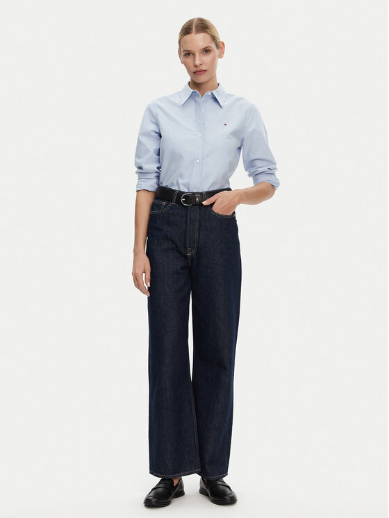 Свободная рубашка WW0WW46111 Tommy Hilfiger, синий — фото 2