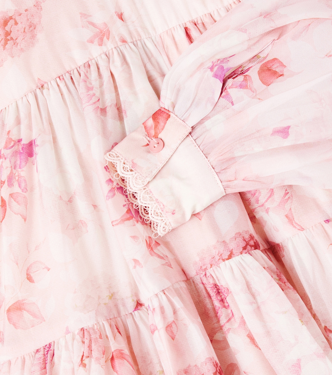 Платье из органзы с цветочным принтом и сборками Petite Amalie  , Dream Floral Print — фото 2