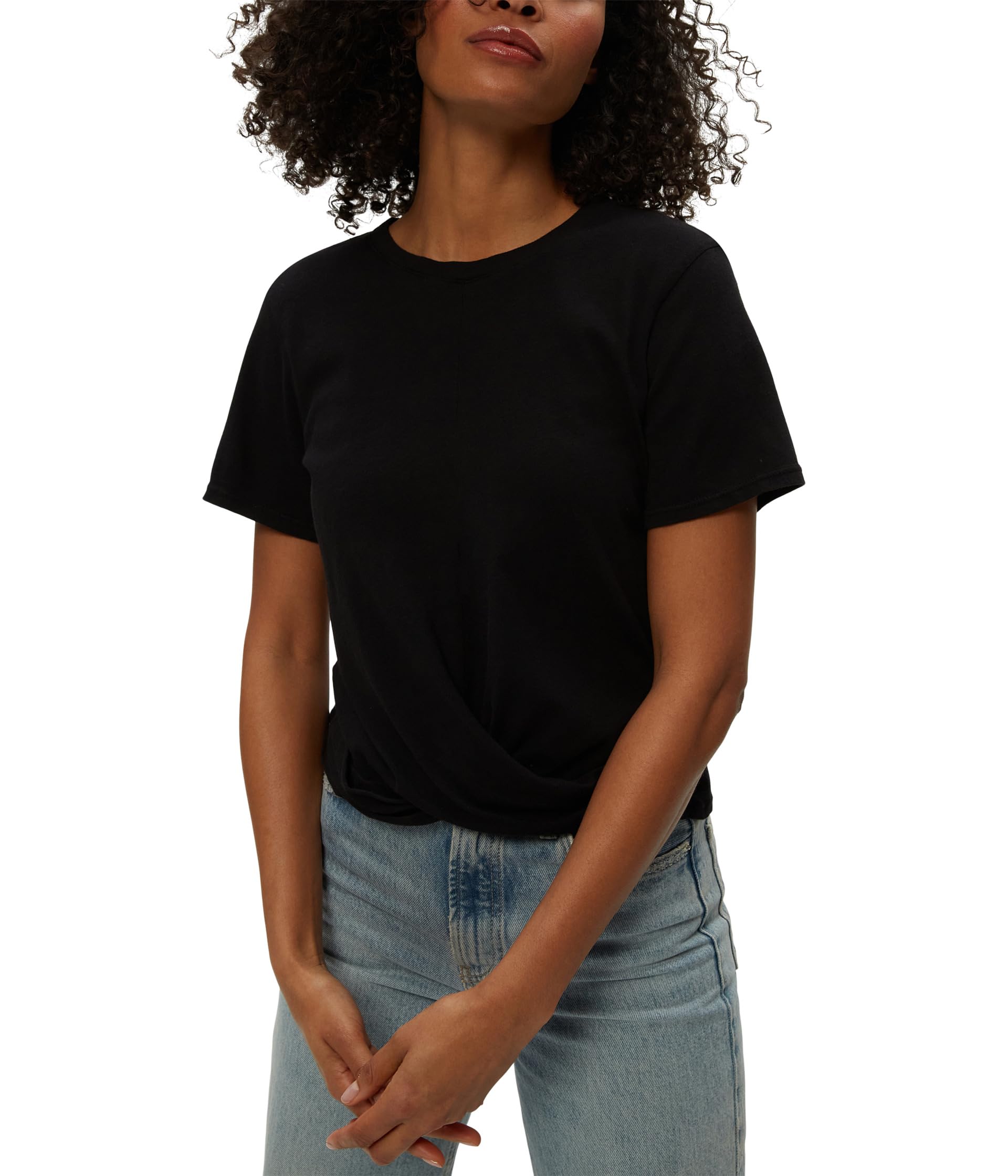 

Футболка Michael Stars Hollis Criss Cross Tee, черный