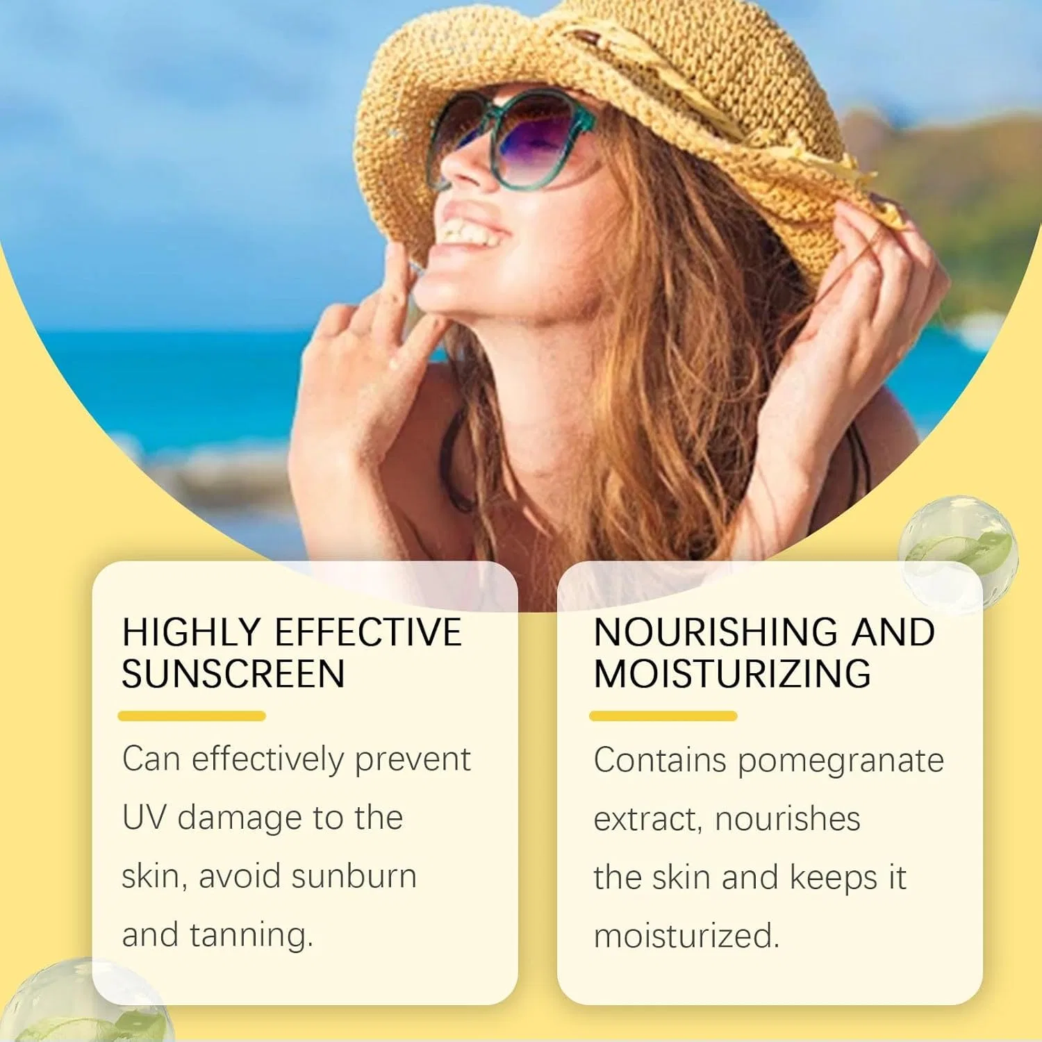Спрей для загара Long Lasting Sun Care Spray Generic 100 мл желтый — фото 3