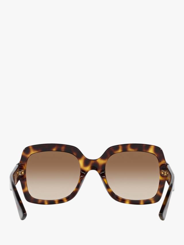 Женские солнцезащитные очки Square GC002057 Gucci, Shiny Tortoise/Brown Gradient — фото 4